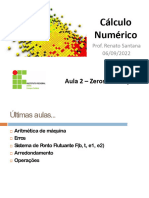 SLIDES - AULA - ZEROS DE FUNÇÕES - Método Da Bissecção e Falsa Posição - Atualizado em 14-09-2022