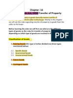 Ch-16 Sale of Goods Act, 1930 Transfer of Property