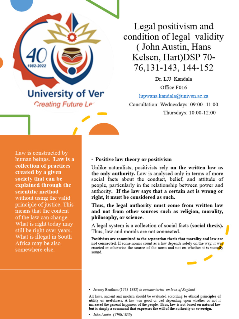 Legal Positivism in South Africa | PDF | Jurisprudence | Political Science