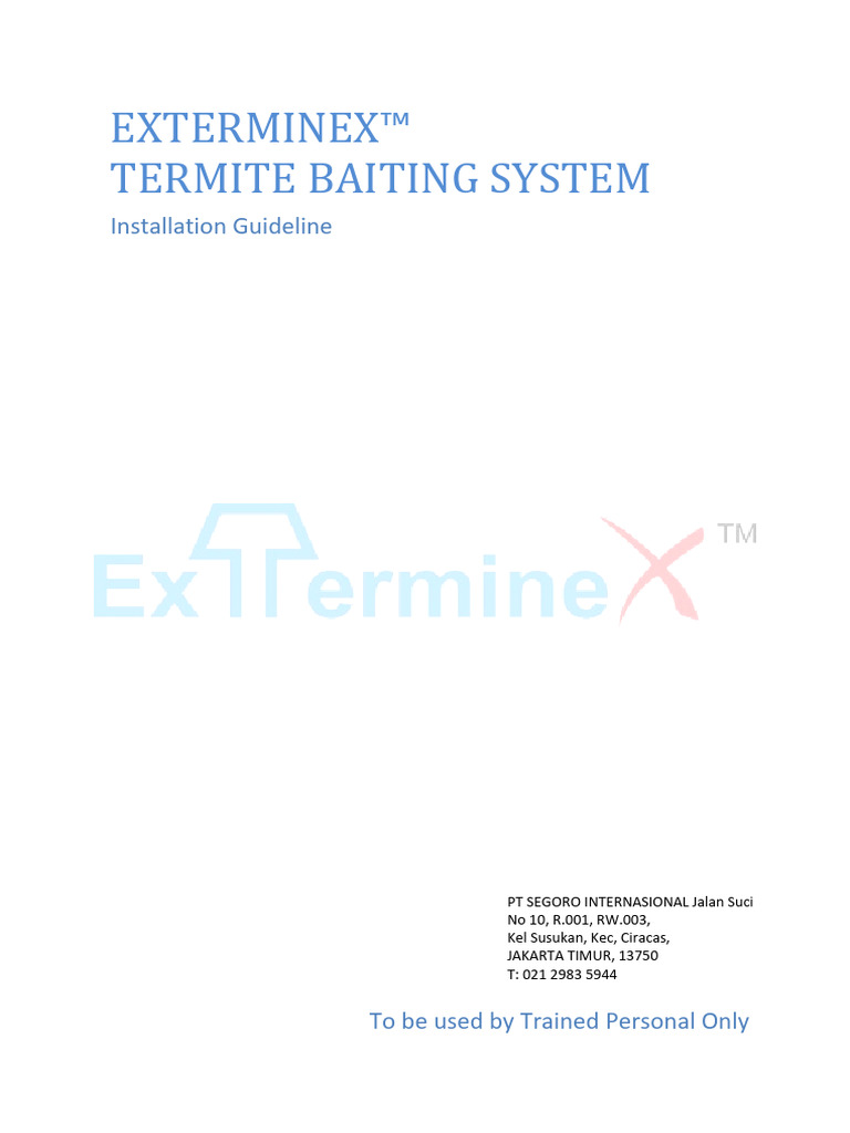Exterminex Installation Guideline Indonesia | PDF | Decomposition | Fungus