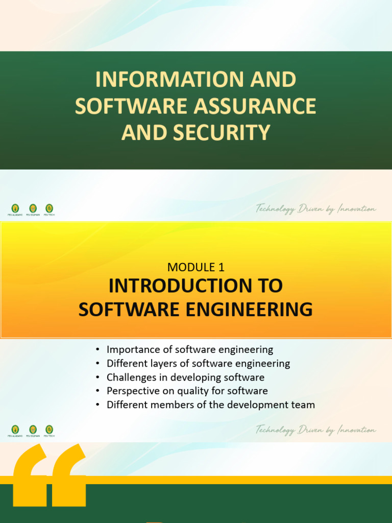 M1 MAIN - Introduction To Software Engineering | PDF | Computer Science