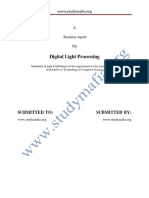 CSE Digital Light Processing REPORT