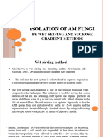 Isolation of AM Fungi by Wet Seiving and Sucrose Gradient Method