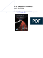 Solution Manual for Automotive Technology a Systems Approach 6th Edition