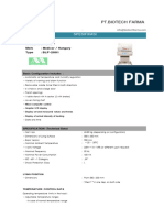 Spesifikasi Incubator Standar - Medicor BLF2001