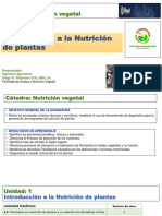 CLASE 1. Conceptos Básicos Sobre La Nutrición de Plantas.