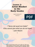 Lesson 2 The Artist Mindset