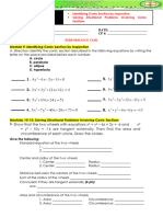 Precalculus - ANSWERSHEET Q1 M9 13