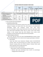 Capaian Indikator Sasaran Tahun 2020