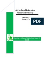 Agricultural Extension and Communication Research Directory 2021