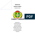 Makalah Budaya Kerja