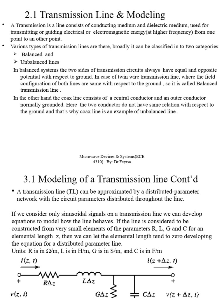 Chapter 3 - Transmission Lines and Wave Guides | Download Free PDF ...