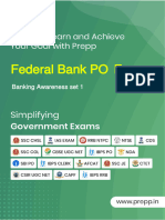 Federal Bank PO Xam: Banking Awareness Set 1