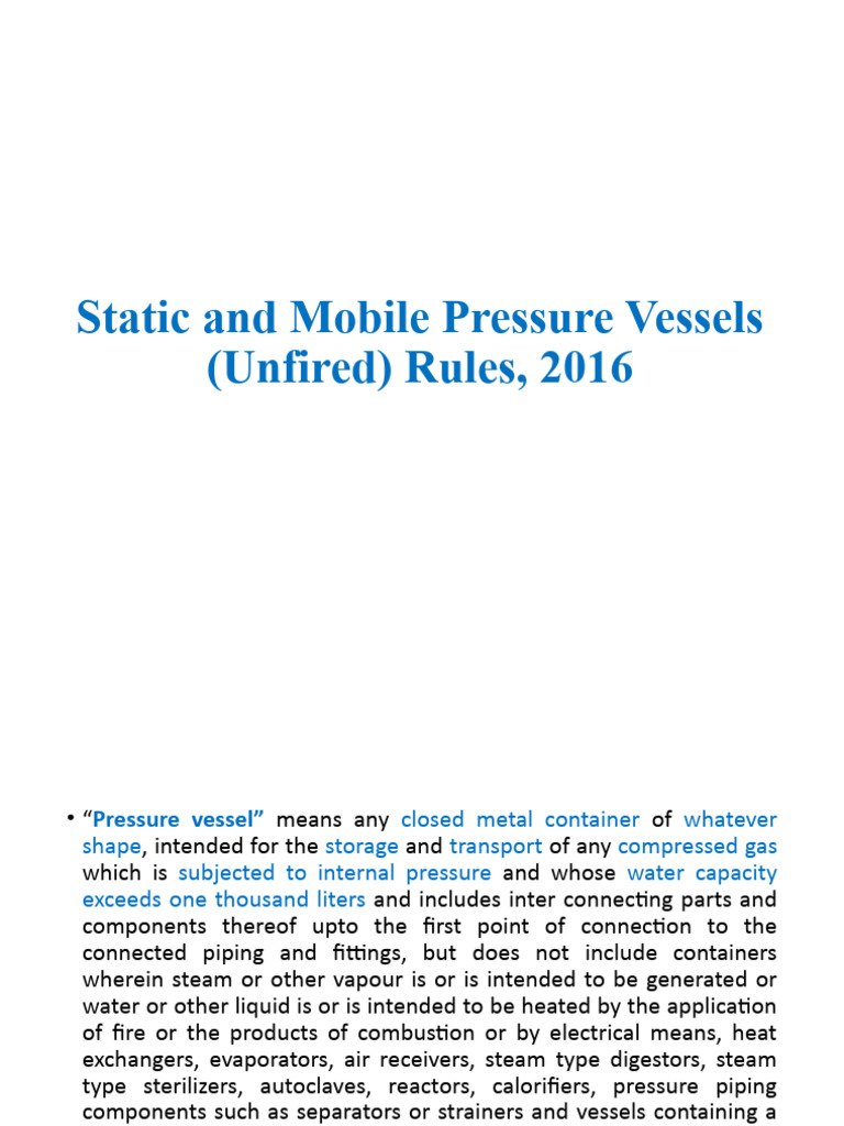 SMPV Rules 2016 Overview | PDF | Nondestructive Testing | Pressure