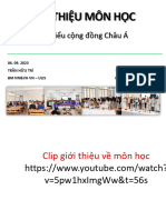 Giới Thiệu Môn Học Châu Á 2023