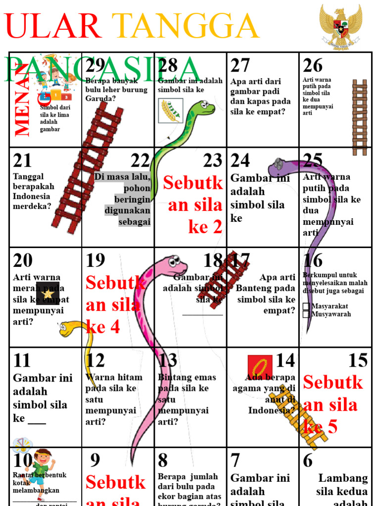 Ular Tangga Pancasila | PDF