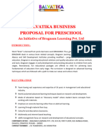Balatika Business Proposal - Play School (Ravinder)