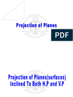 Projection of Planes Inclined To Both H.P and V.P