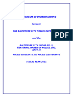 Baltimore Police Sergeants Contract 11