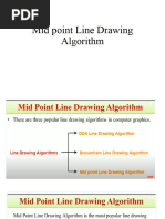 Dda Line Drawing Algorithm | PDF | Graphics | Computer Graphics