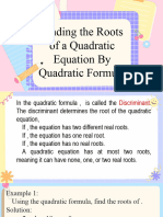 5 Quadratic Formula