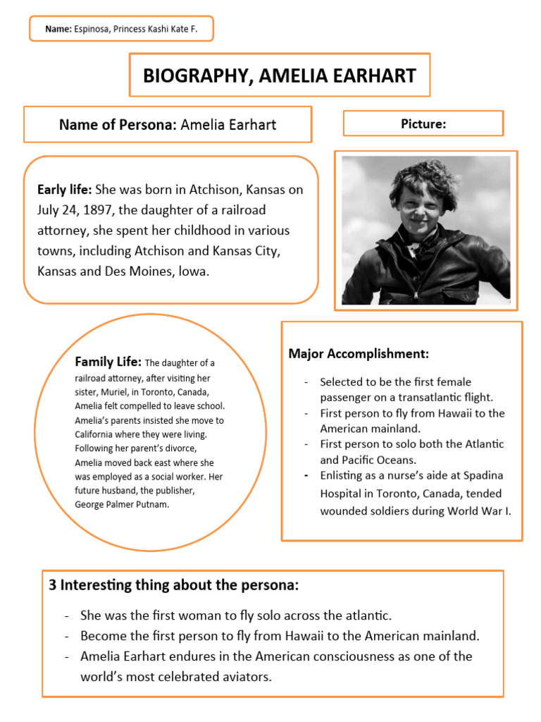 Amelia Earhart: Trailblazing Aviator | PDF | History