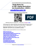 Nism Equity Derivatives Study Notes