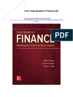 Solution Manual For Case Studies in Finance 8th Bruner
