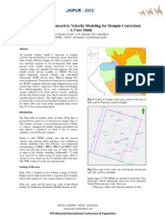 A Comprehensive Approach To Velocity Modeling For Domain Conversion A Case Study Jaipur 2015