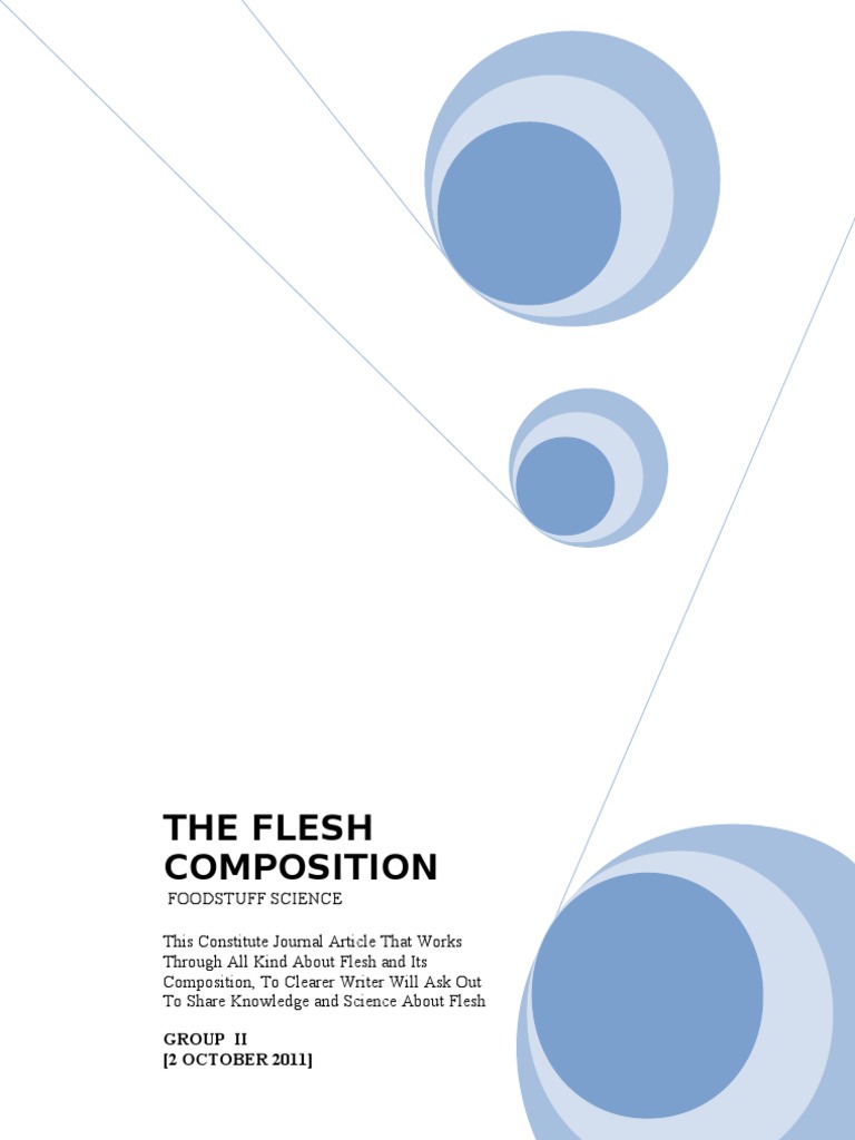 Flesh Composition and Types Analysis | PDF | Fat | Saturated Fat