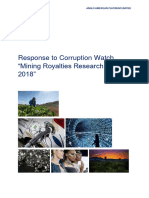 Response Corruptionwatch August 2019