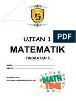 Ujian 1 Math Form 5