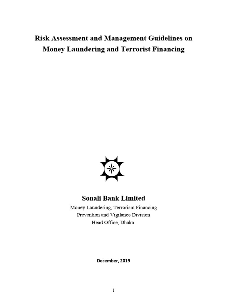 Money Laundering & Terrorist Financing Guidelines | PDF | Cost Of ...