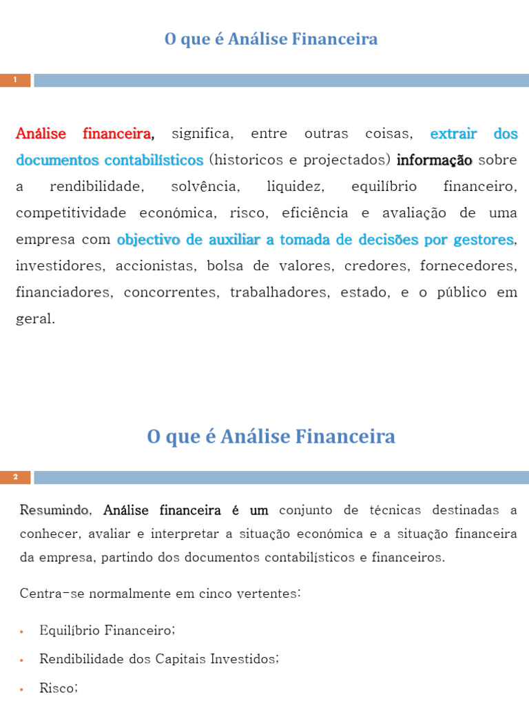 Analise Financeira-Racios-2 | PDF | Economias | Dinheiro