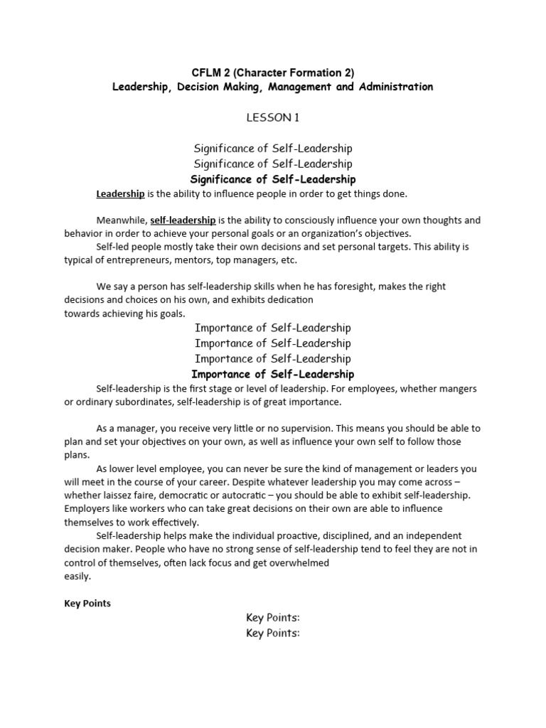 CLFM 2 Reviewer PRELIM 3RDYR | PDF | Leadership | Social Psychology