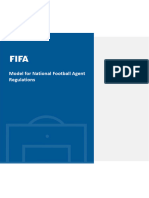 Model National Football Agent Regulations