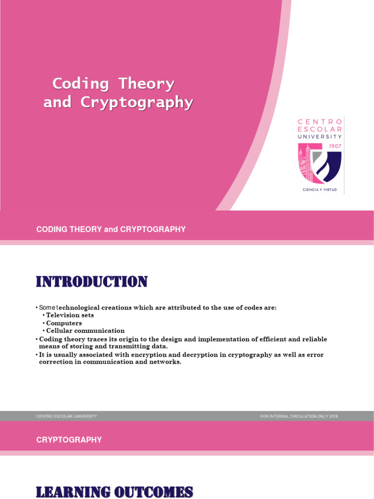 Coding and Cryptography | PDF | Cryptography | Encryption