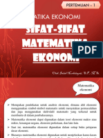 1 - Sifat Sifat Matematika Ekonomi Dan Himpunan