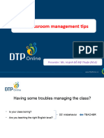 Classroom Management Tips