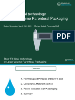 Michael Spallek Blow Fill Seal Technology in LVP Packaging
