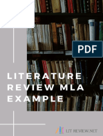 Literature Review Mla Example 180507145011
