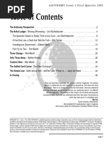 Antinomy No 1 PDF Free