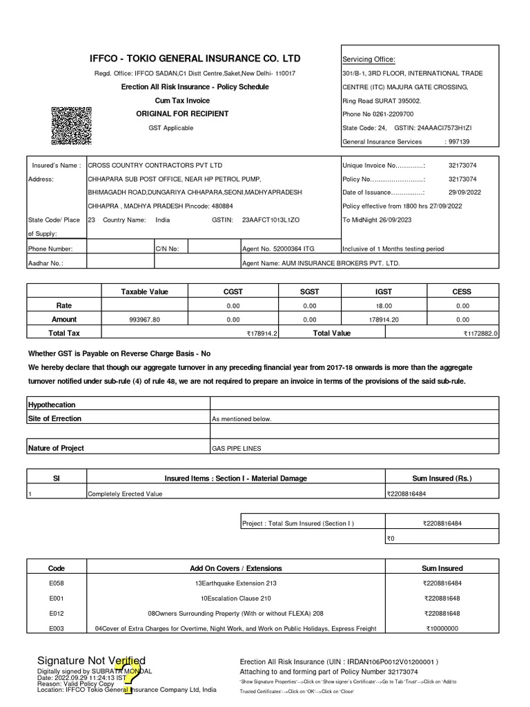 All Risk Policy PDF Insurance Indemnity