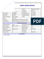 Work Order Report: WO Financial Information