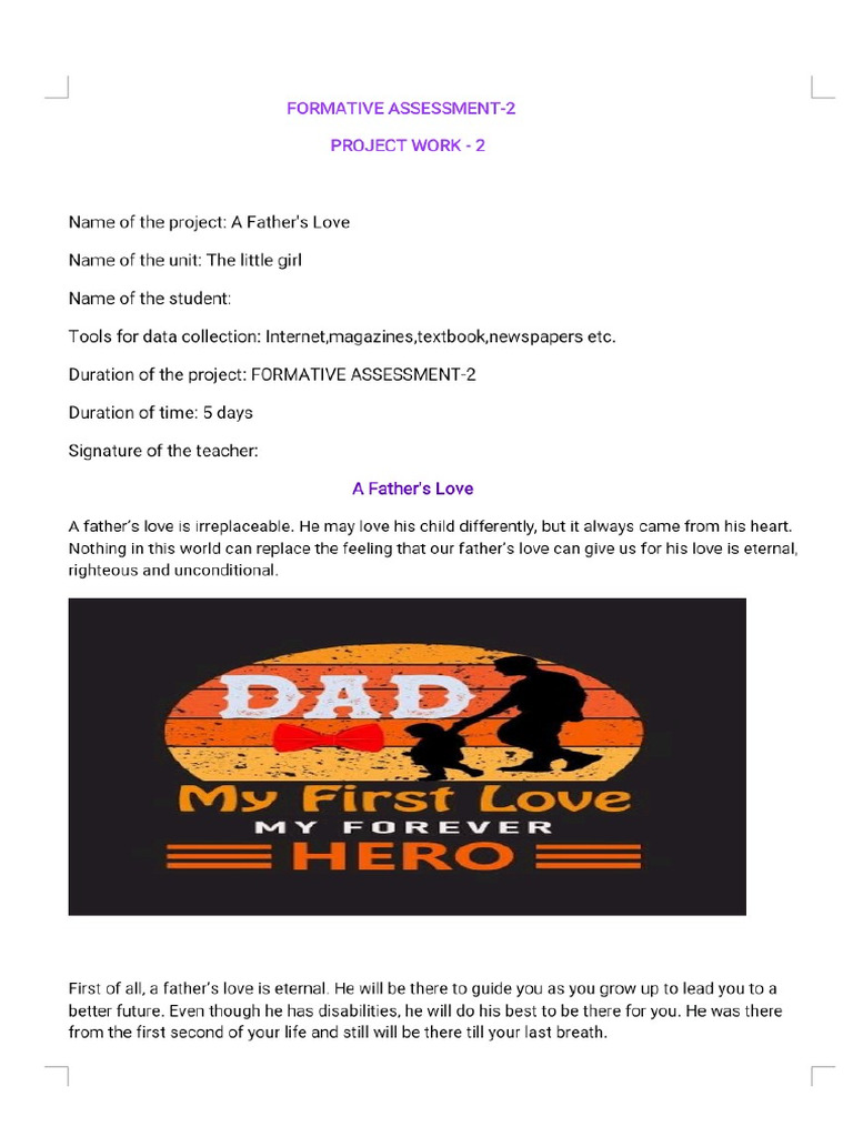 9th Class Project Work 2 | PDF