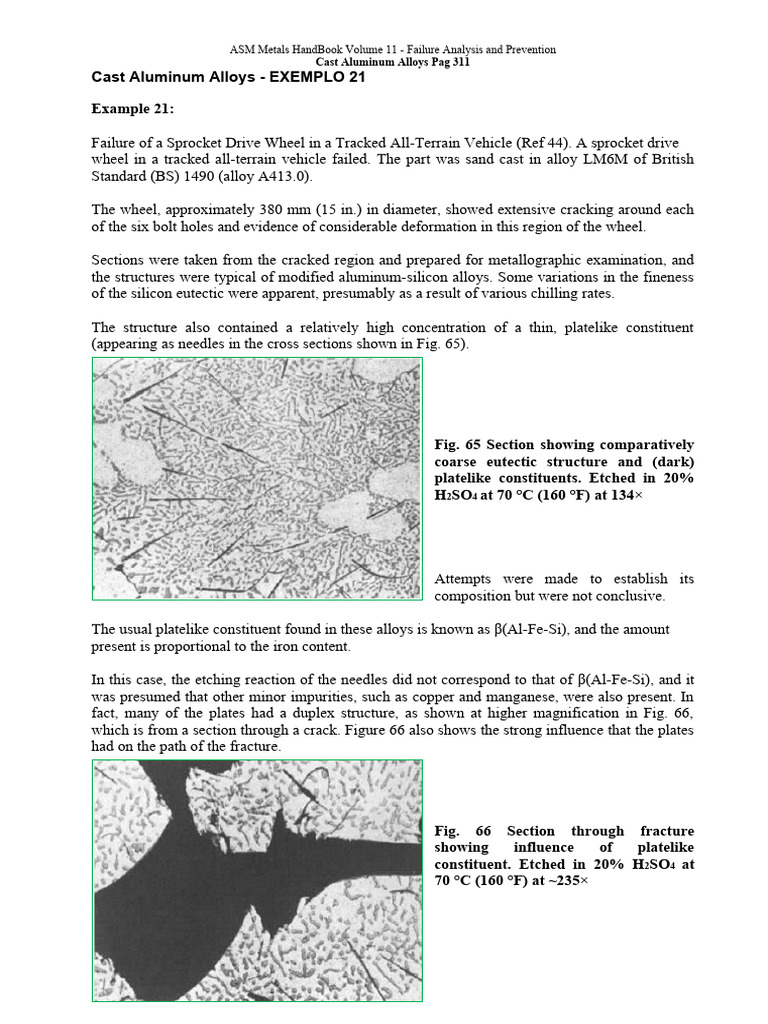 7 Cast Aluminum Alloys EXEMPLO 21 | PDF | Fracture | Ductility