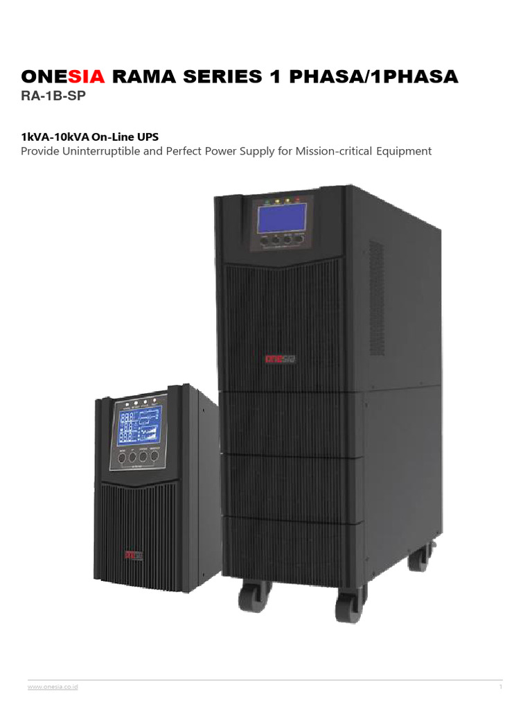 10kVA Single Phase UPS Solutions | PDF | Mains Electricity | Electrical ...