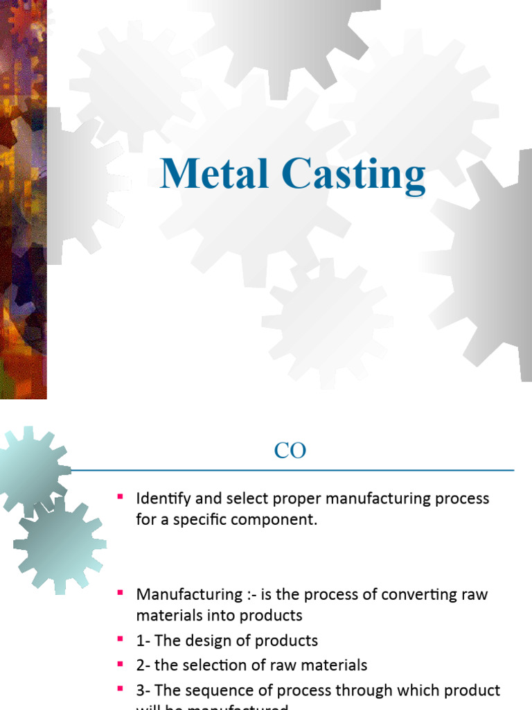 Unit 1 Casting Process PDF Casting Process Engineering