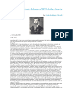 Comentario de Texto Del Soneto XXIII de Garcilaso de La Vega