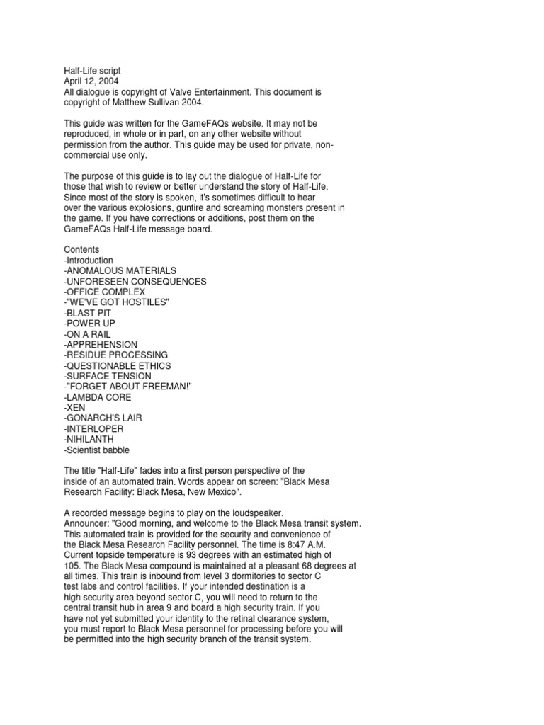 Halflife | PDF